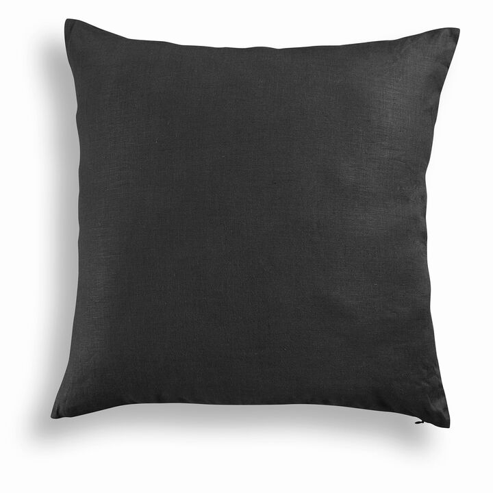 Solino Home Decorative Linen Pillow Cover 20 x 20 Inch - 100% European Flax Throw Pillow Case with Invisible Zipper | Montauk