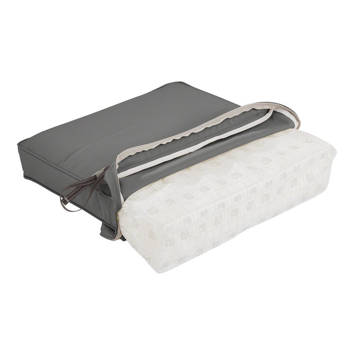 Classic Accessories Montlake FadeSafe Water-Resistant 48 x 18 x 3 Inch Outdoor Bench Cushion, Light Charcoal Grey, Outdoor Bench, Bench Cushions, Outdoor Cushions