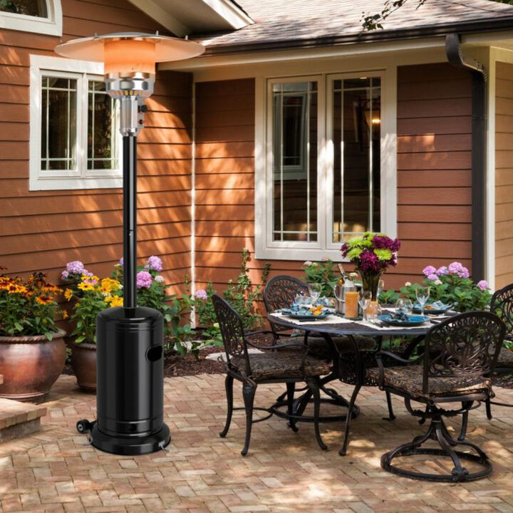 Hivvago 50000 BTU Stainless Steel Propane Patio Heater with Trip over Protection