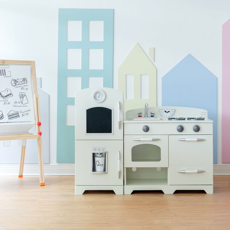 Teamson Kids - Little Chef Fairfield Retro Play Kitchen - Ivory