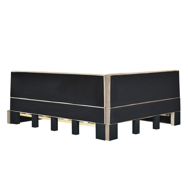 Modern Upholstered Daybed Sofa Bed Frame for Living Room or Bedroom