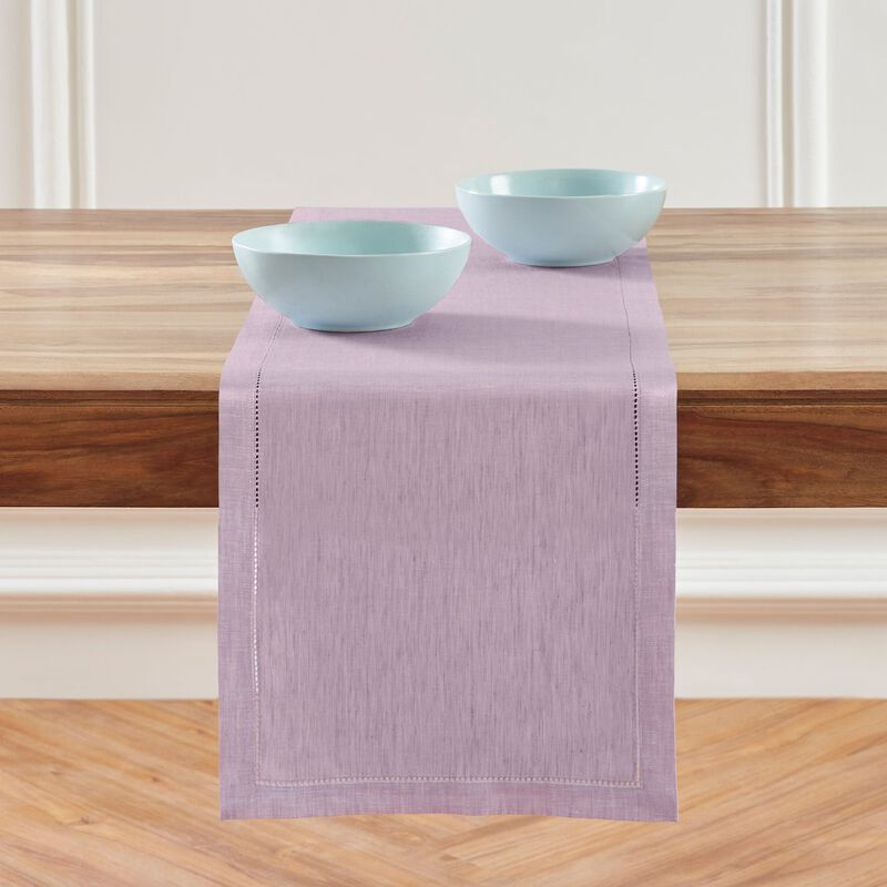 Solino Home 100% Pure Linen Table Runner 14 x 108 Inch | Milan