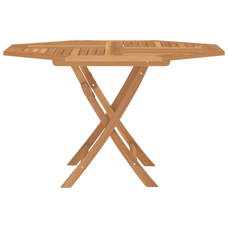 vidaXL Folding Patio Table 47.2"x47.2"x29.5" Solid Wood Teak