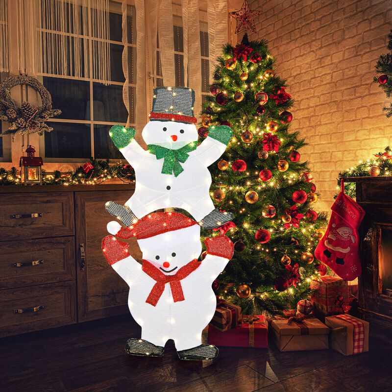 Snowman Xmas Decorations with UL Certified Plug