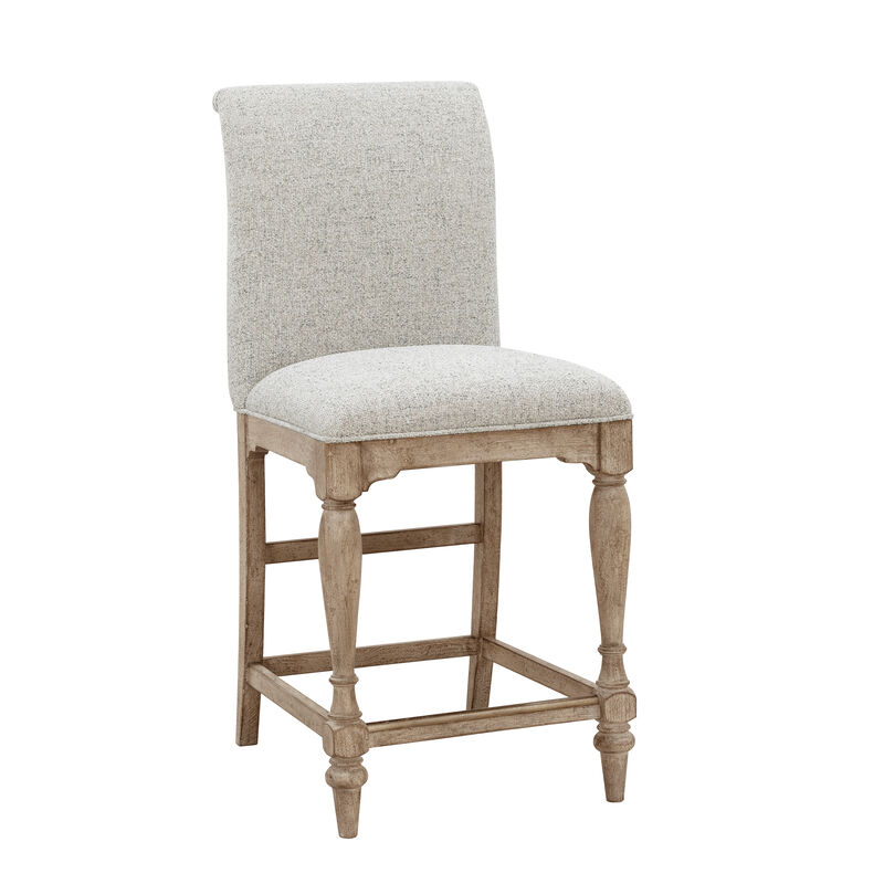 Higgins Street Upholstered Back Stool