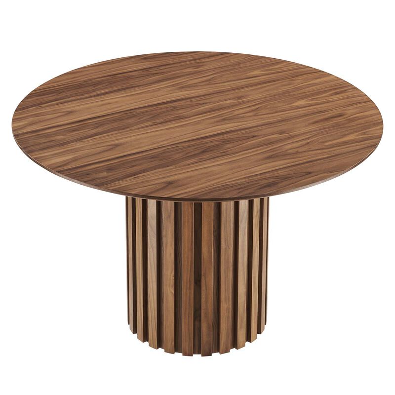Modway - Senja 47" Round Dining Table Walnut