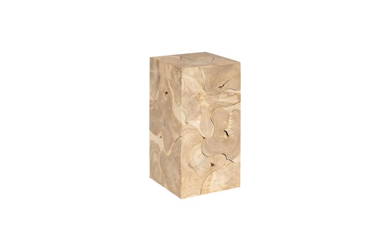Teak Slice Small Pedestal
