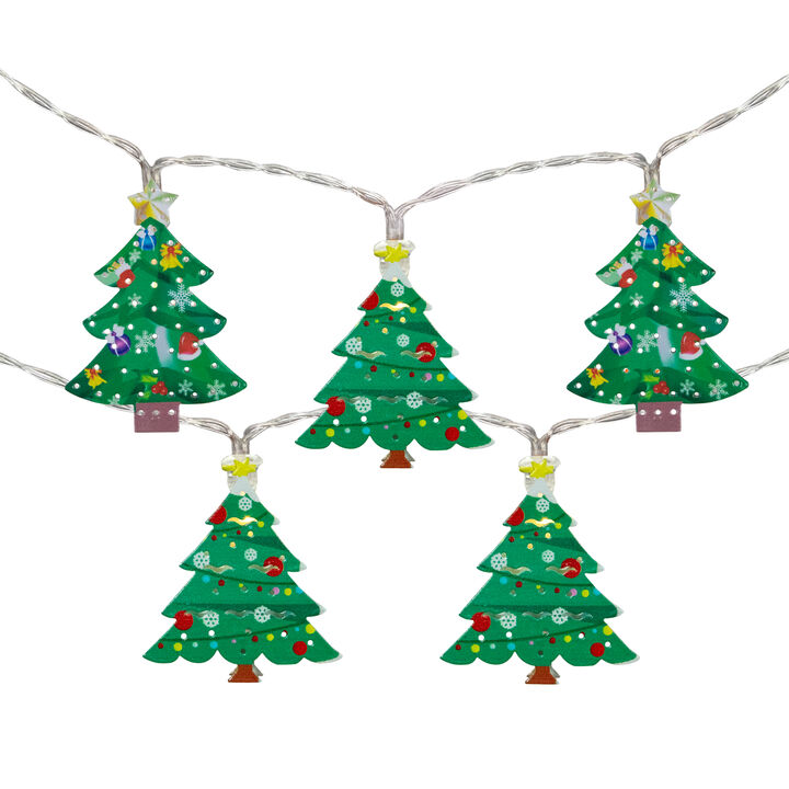 10-Count LED 3Christmas Tree Fairy Lights  5.5ft  Copper Wire