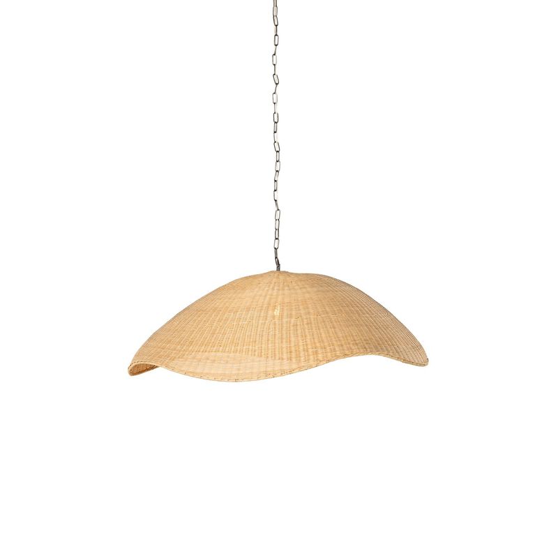 Overscale Woven Rattan Pendant