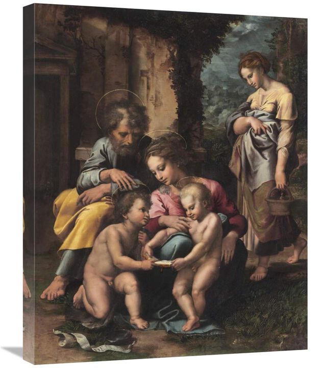 The Holy Family-Canvas Art-22x28
