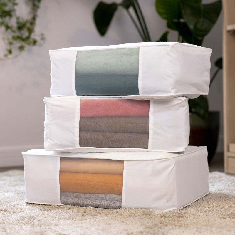 Organic Cotton Garment Storage Bag - 18" - Fits up to 6 Fine Knit Sweaters