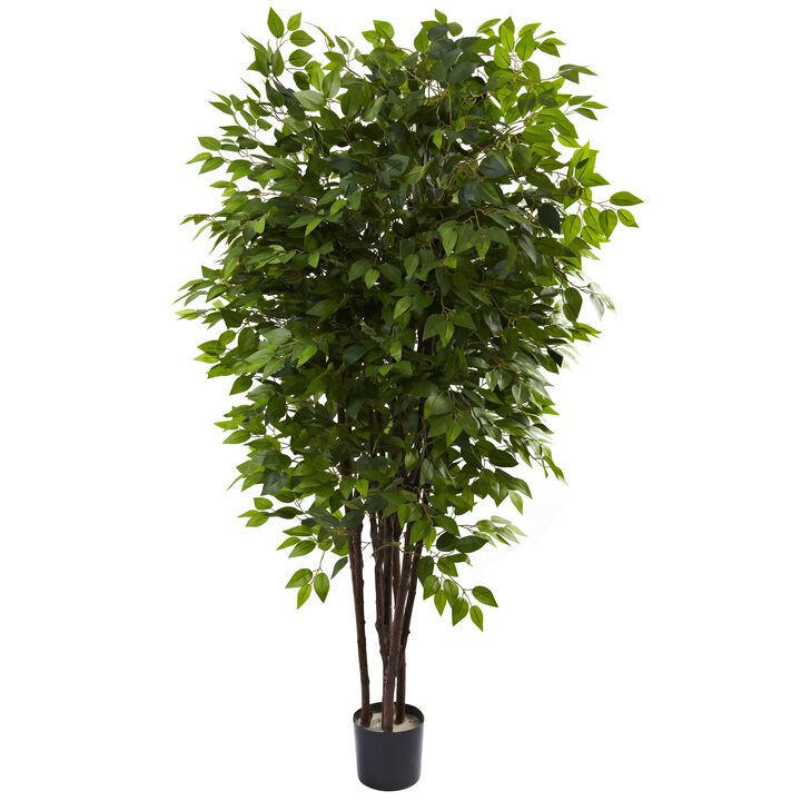 Hivvago 6.5 Feet Deluxe Ficus Tree