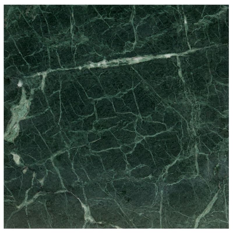 vidaXL Coffee Table Green 23.6"x23.6"x13.8" Real Stone with Marble Texture