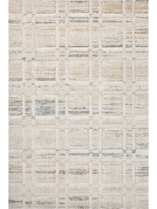 Silas SLA-04 Bone / Multi 18" x 18" Sample Rug by