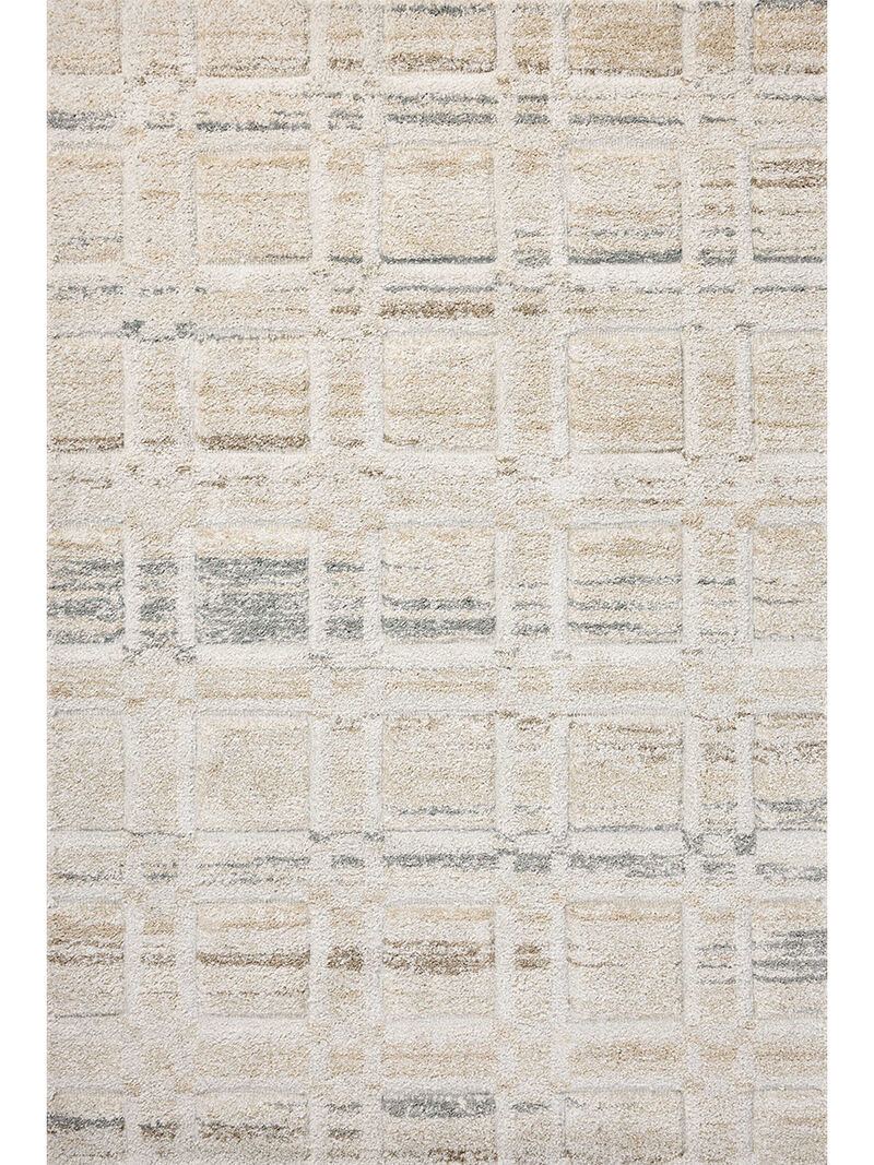 Silas SLA-04 Bone / Multi 18" x 18" Sample Rug by