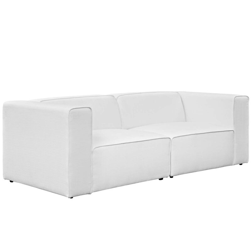 Commix Down Filled Overstuffed Performance Velvet 4-Piece Sectional Sofa