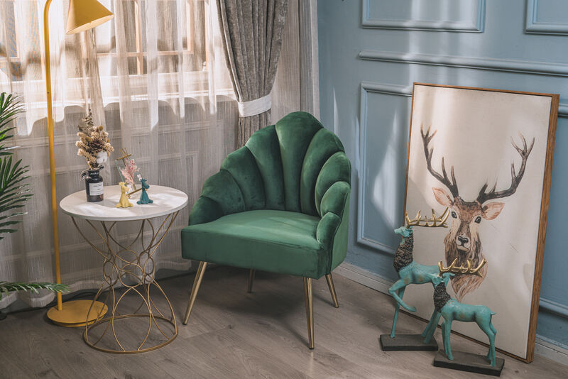 Design Lounge Chair with Metal Legs