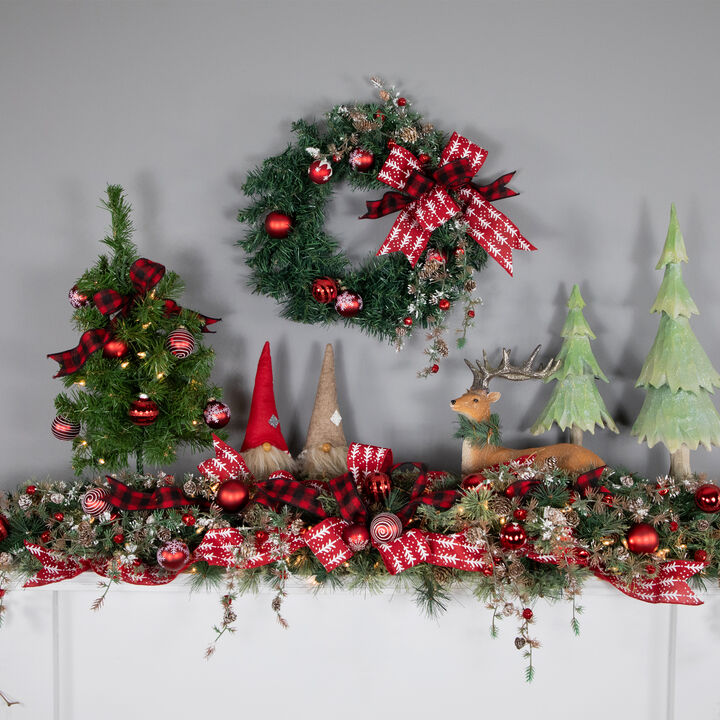 18" Pre-Lit Medium Blackwater Fir Artificial Christmas Tree  Clear Lights