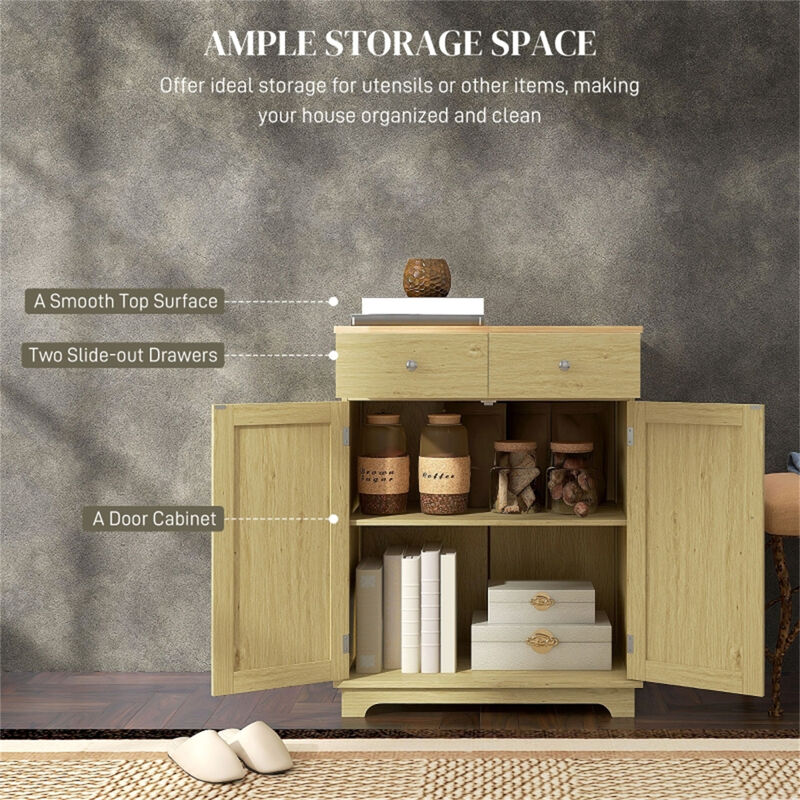 Modern Kitchen Storage Cabinet for Pantry and Dining Room Organization