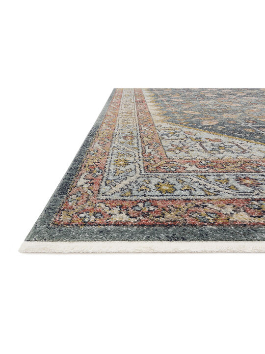 Graham GRA01 Blue/PeRoseimmon 18" x 18" Sample Rug