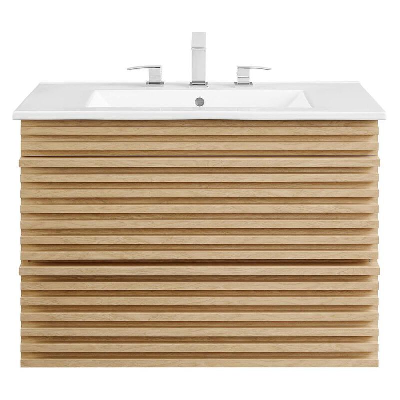 Modway Render 30 Wall-Mount Bathroom Vanity