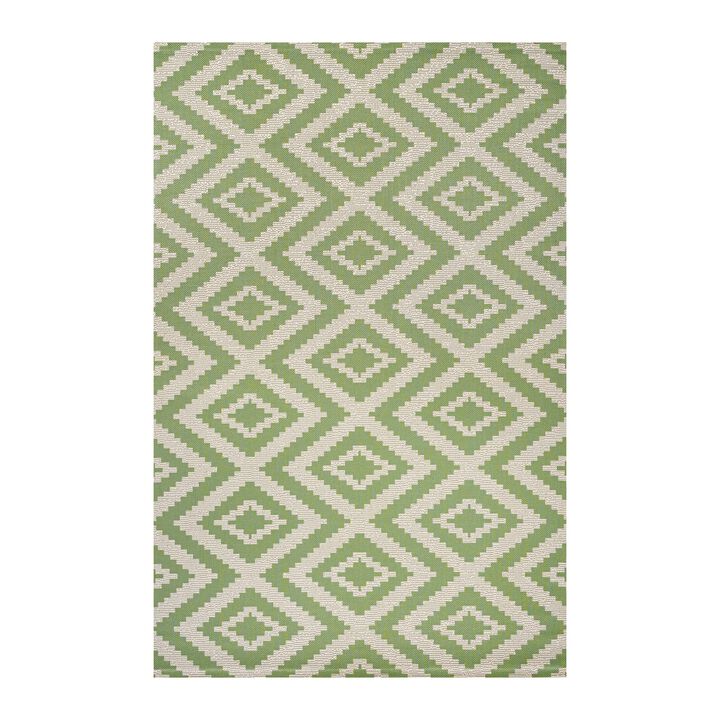 Sintra Diamond Tribal Blue/Gray Indoor/Outdoor Runner Rug