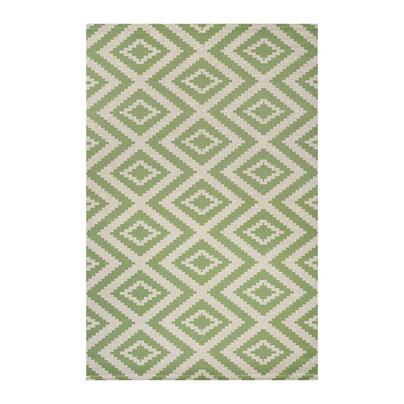 Sintra Diamond Tribal Blue/Gray Indoor/Outdoor Runner Rug