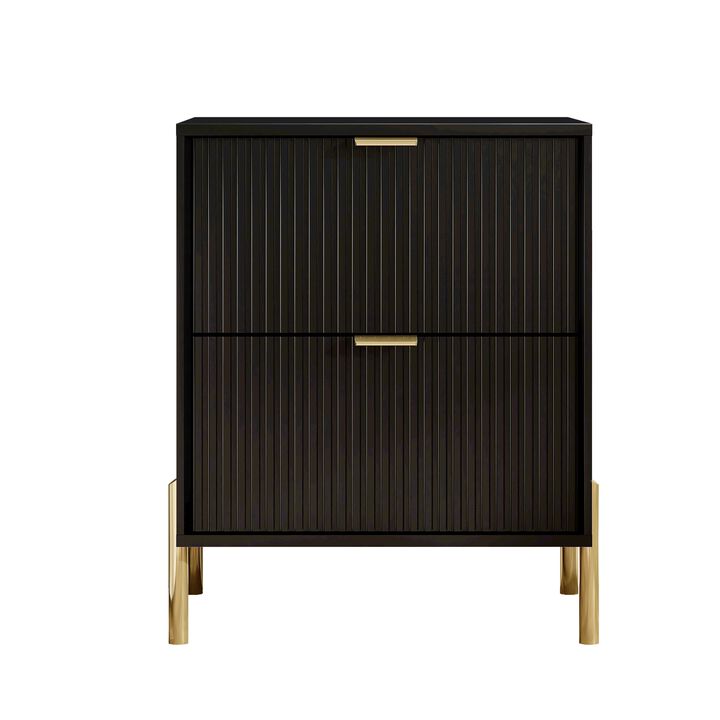 FESTIVO Modern 2-Drawer Nightstand Bedside Table End Table Furniture