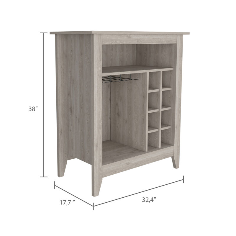 New Canaan 6-Bottle 1-Drawer 1-Shelf Bar Cabinet Light