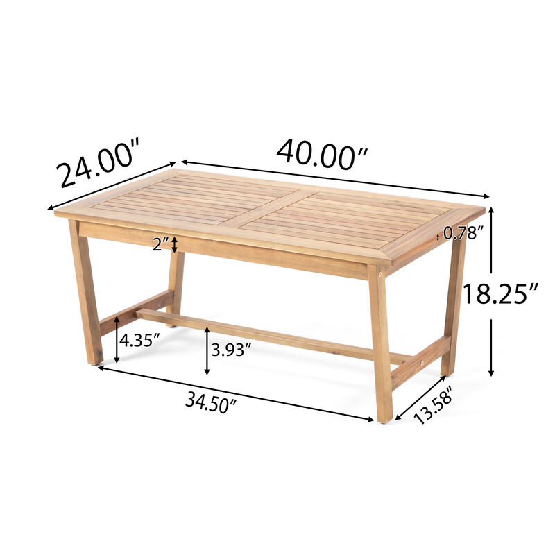 Merax 4 Pieces Outdoor Patio Loveseat Chairs Table Seating Sets
