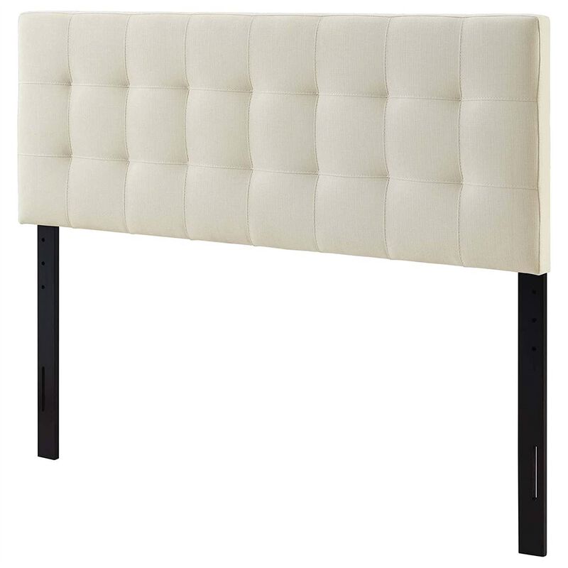 Upholstered Linen Headboard with Button Tufting for Bedroom Decor