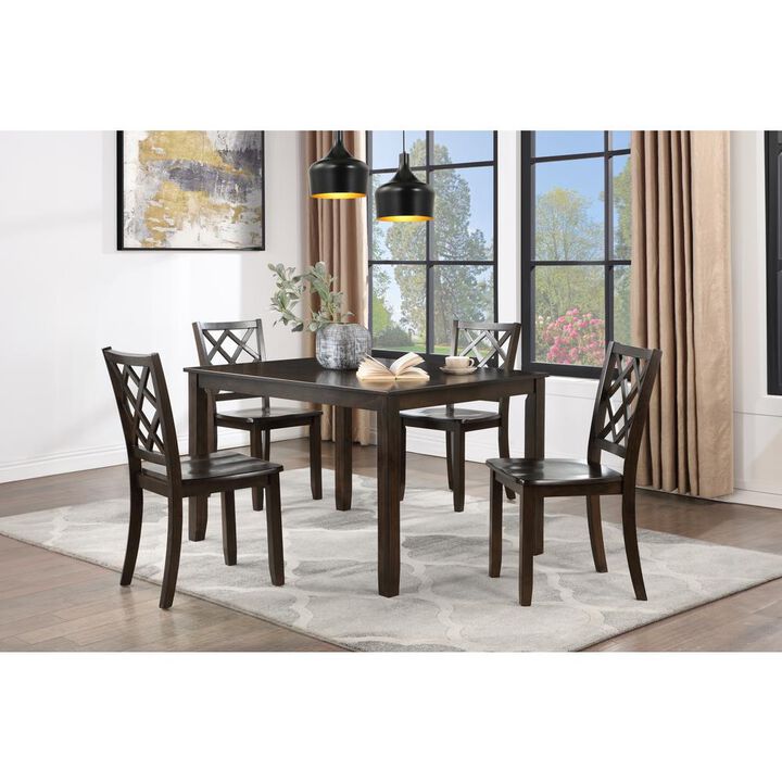 New Classic Furniture Trellis Dining Chair (2 Per Carton)-Brown
