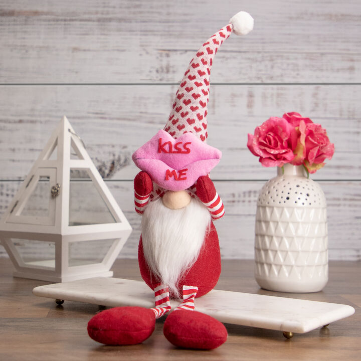 Sitting Kiss Me Lips Valentine's Day Gnome - 23"