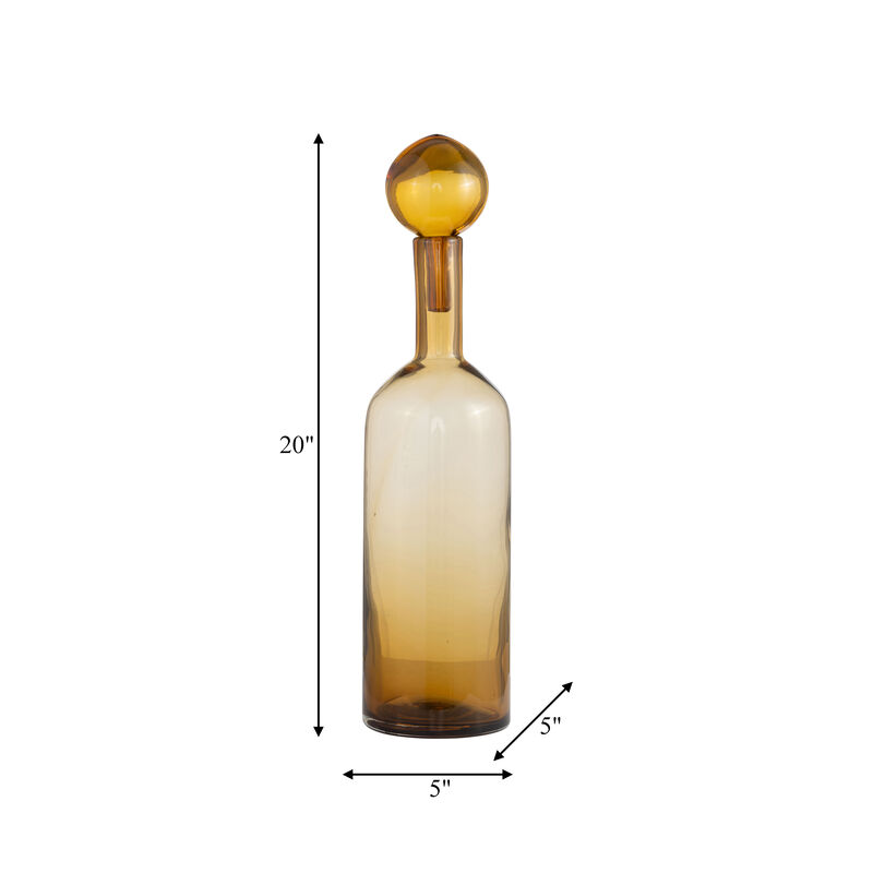 20" Glass Bottle with Stopper
