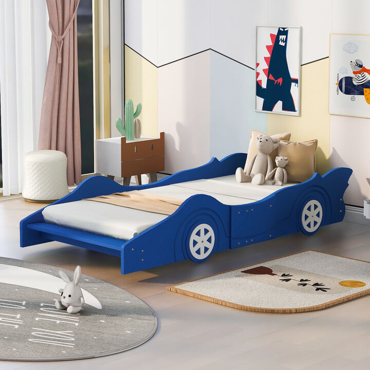 Merax Race Car Platform Bed with Wheels