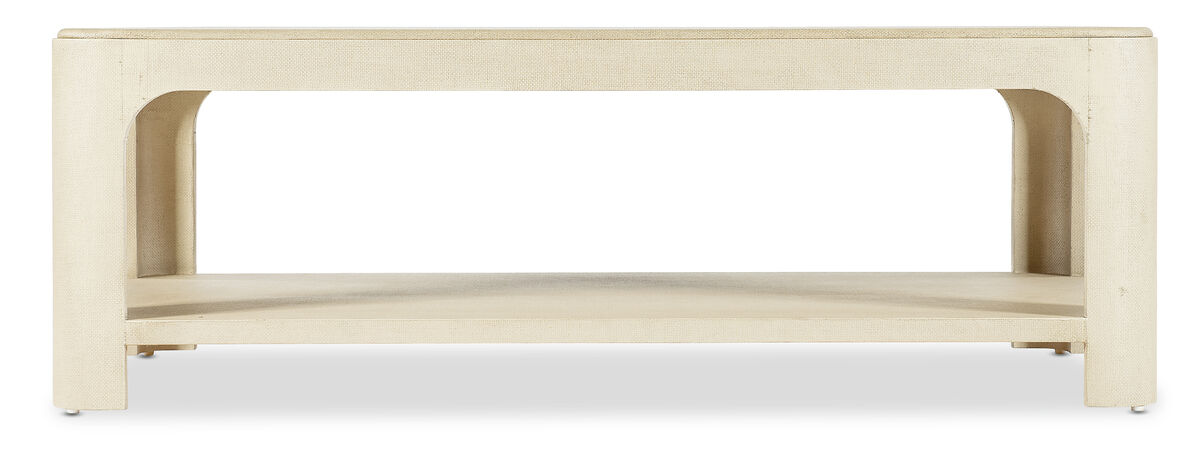 Archives Raffia Rectangle Cocktail Table