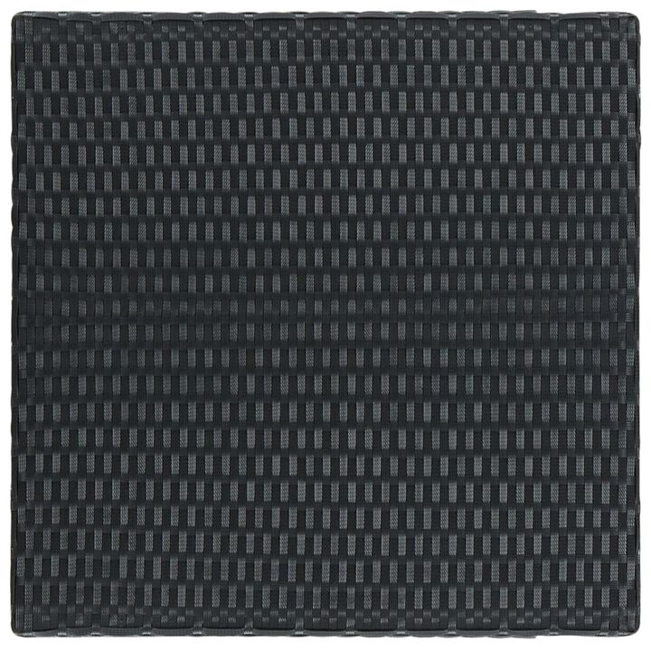 vidaXL 5 Piece Outdoor Bar Set with Armrest Poly Rattan Black