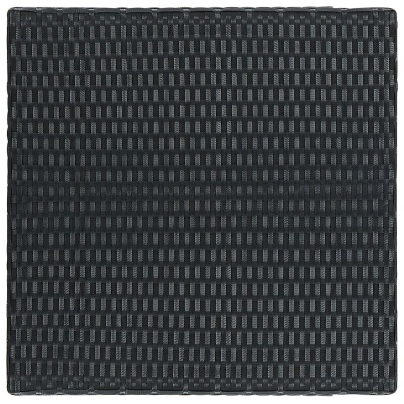 vidaXL 5 Piece Outdoor Bar Set with Armrest Poly Rattan Black