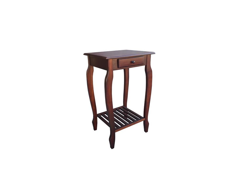 D-ART COLLECTION, INC Mahogany Carolina Table 1 Drw