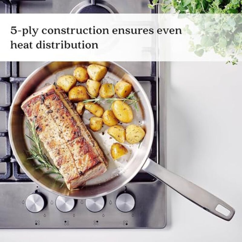 Alva Maestro 9-Piece Professional Stainless Steel Cookware Set - Non-Toxic, PFAS/PFOA/PTFE-Free Pots and Pans - Induction & All Stovetop Compatible - Oven Safe with Stay-Cool Handles