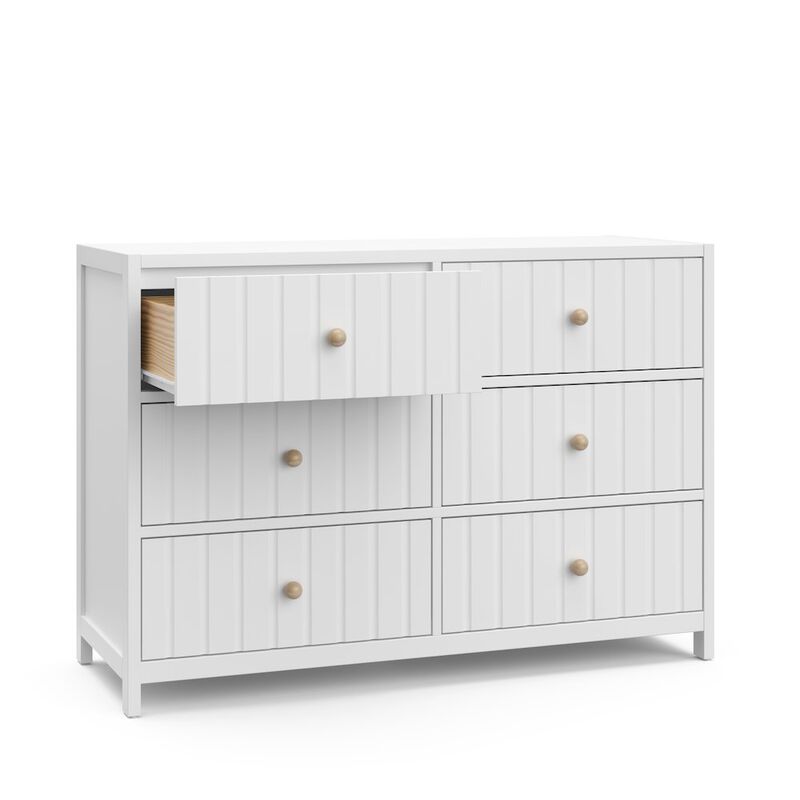 Graco Teddi 6 Drawer Double Dresser (White)