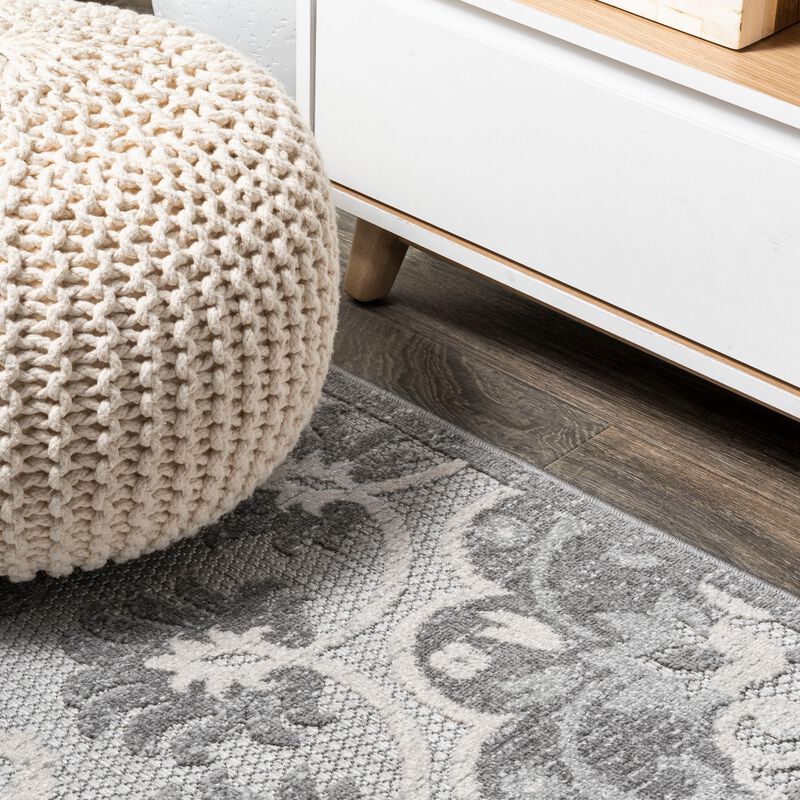 Lucena Modern Medallion High-Low Indoor/Outdoor Area Rug