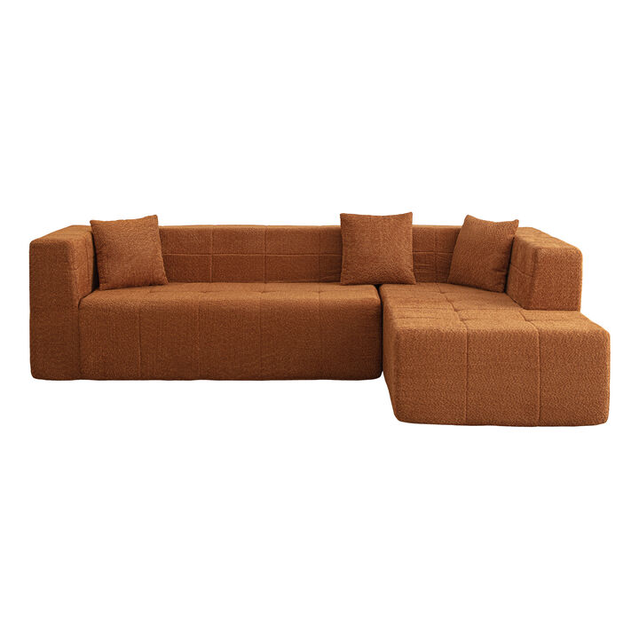 Merax Modular L-Shaped Sectional Floor Sofa Couch