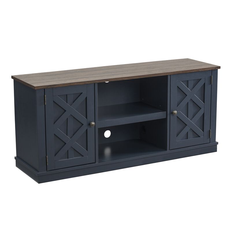 FESTIVO 54" Faux Raw Wood TV Stand for 60" TVs