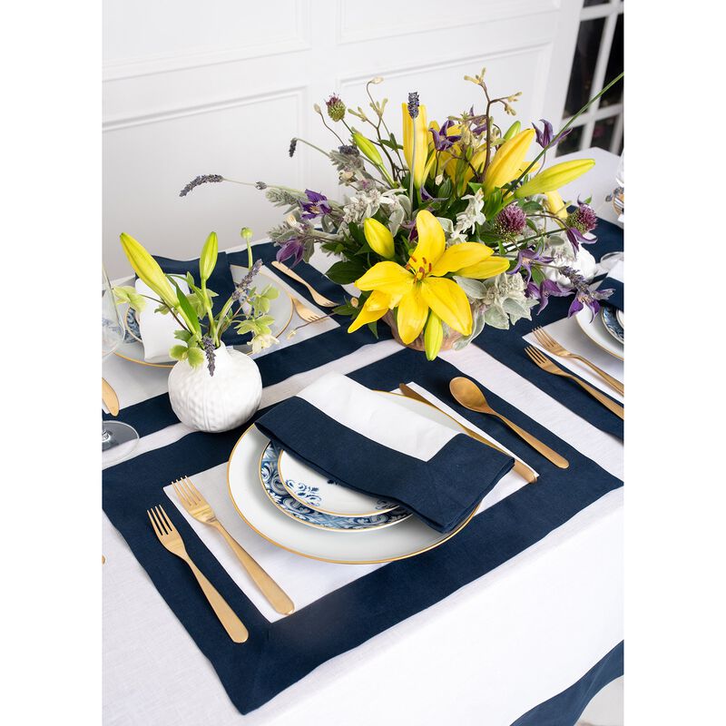Solino Home 100% Pure Linen Table Runner | Contempo