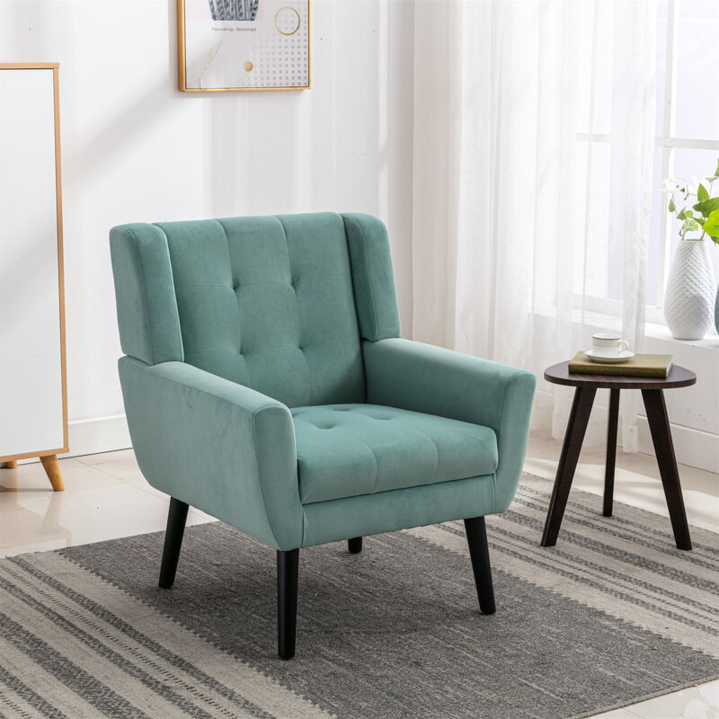 Modern Soft Velvet Material Ergonomics Accent Chair Living Room Chair Bedroom Chair Home Chair