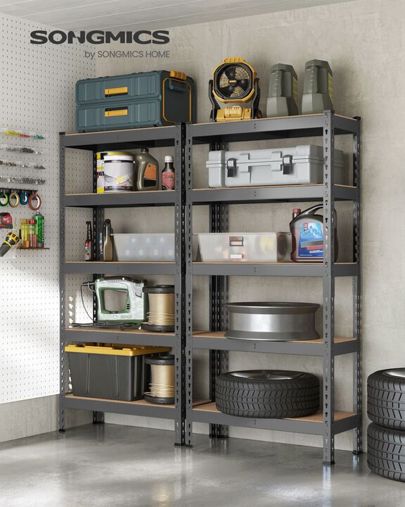 5-Tier Storage Shelves Set of 2