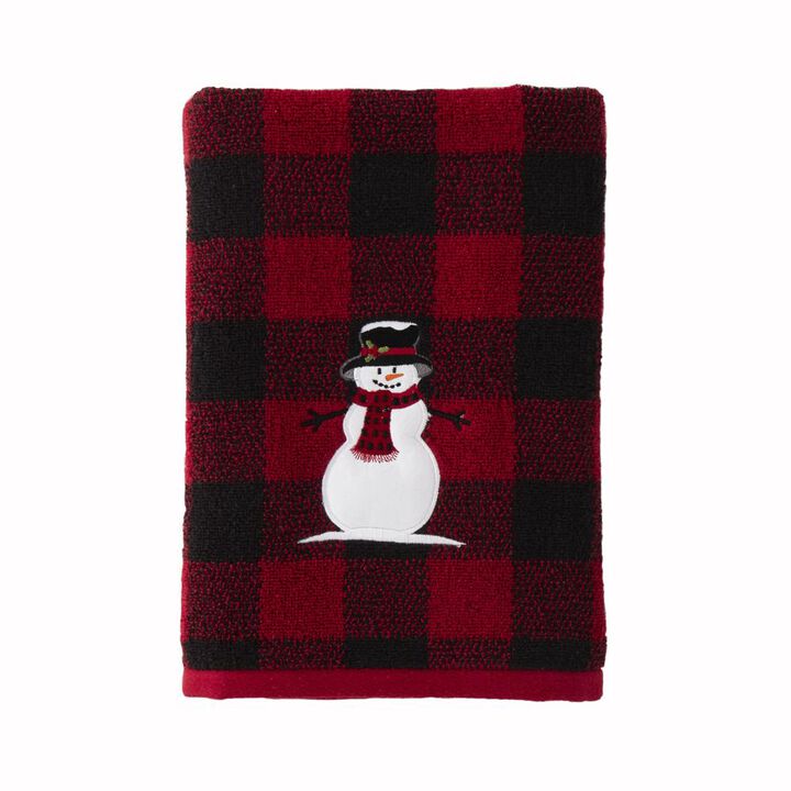 SKL Home Saturday Knight Ltd Woodland Winter Bath Towel - 24x48", Red