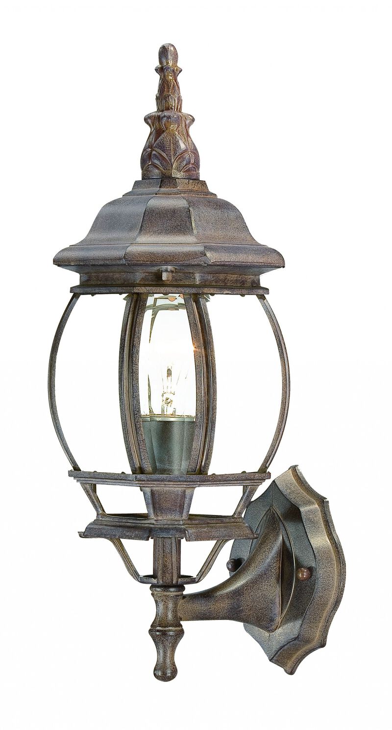 Hivvago Dark Brown Glass Globe Wall Light