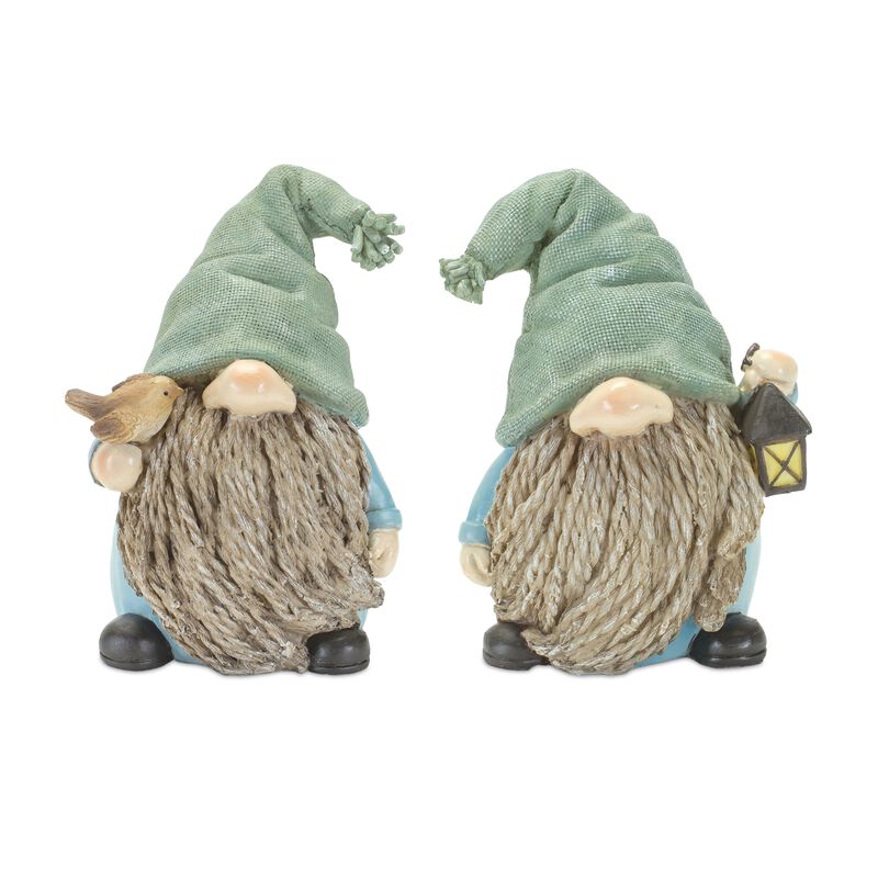 Resin Gnome Statues (Set of 4) – Whimsical Garden Figurines for Yard, Patio, and Lawn Decor
